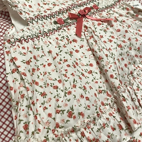 Rare Editions Other - NWT Rare Edition 100% Cotton Floral Baby Smocked Dress with Bloomers